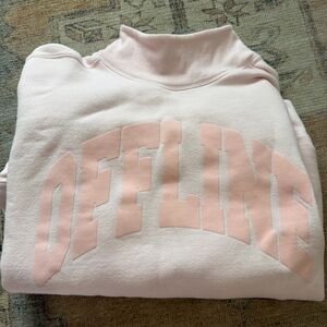 Aerie Light Pink Cowl Neck Sweater